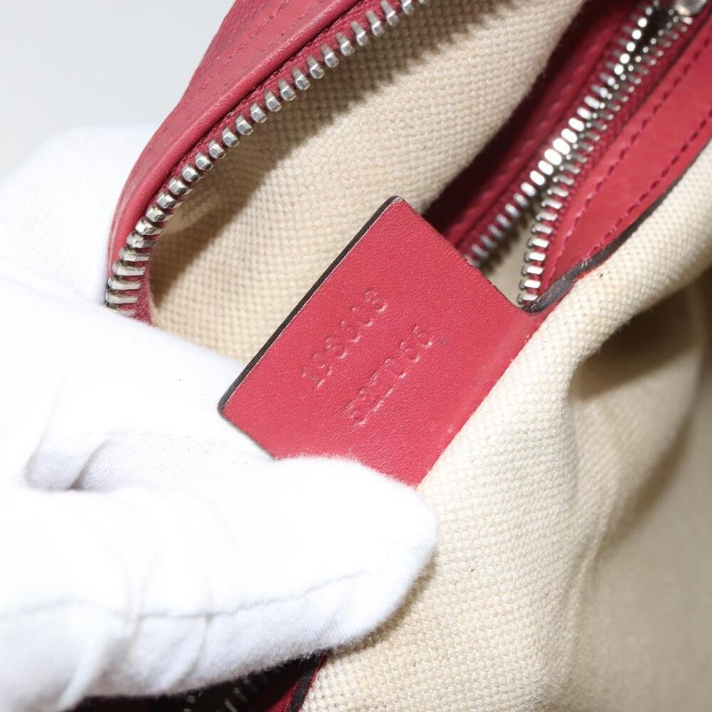 GUCCI GG Implementation Boston Bag PVC Silver Pink 193603 Auth 160604 - Picture 12 of 16
